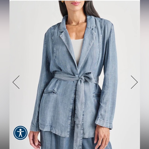 Splendid Chambray Blazer - Picture 4 of 5